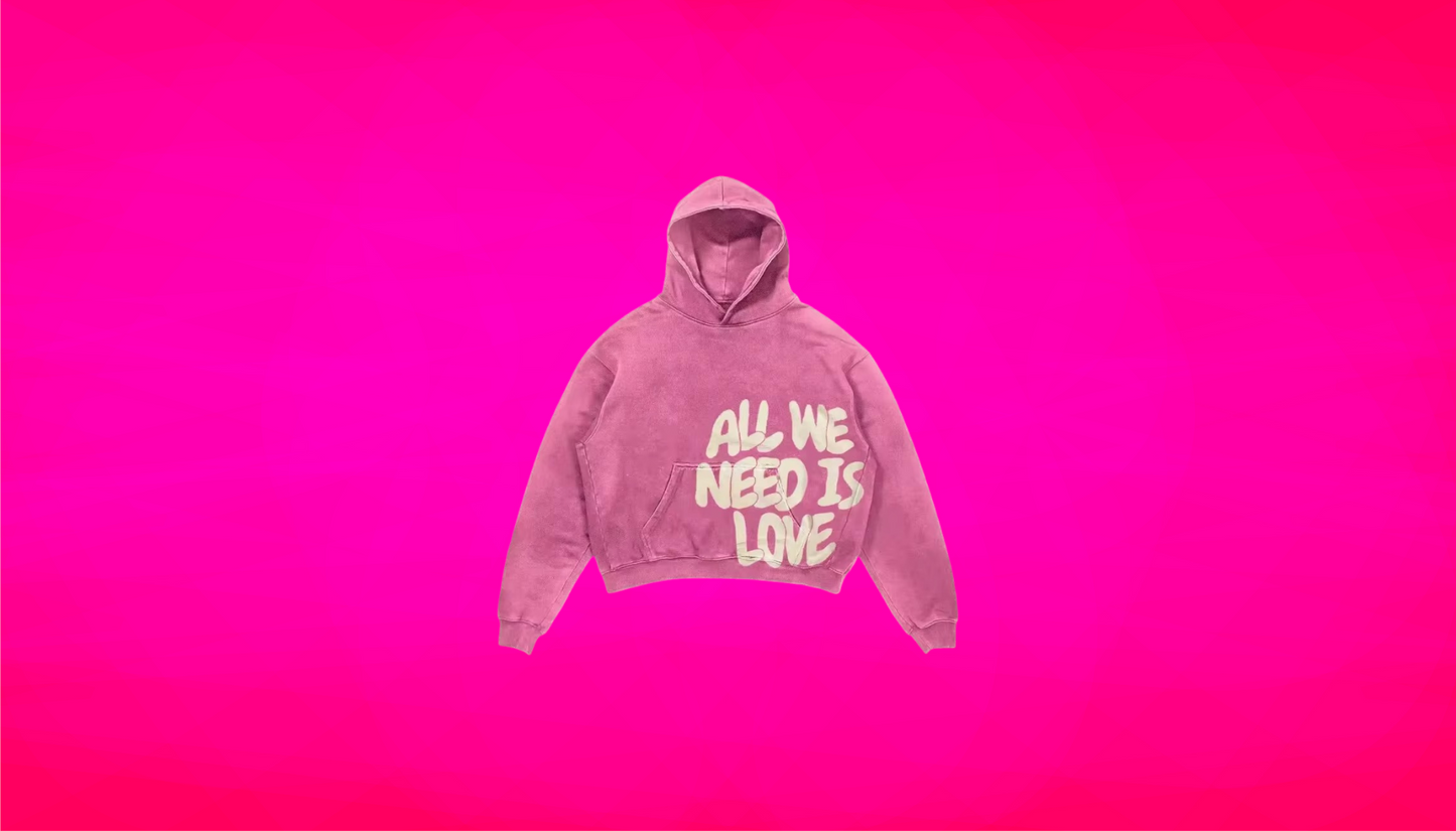 ALL WE NEED IS HOODIE - Unisex