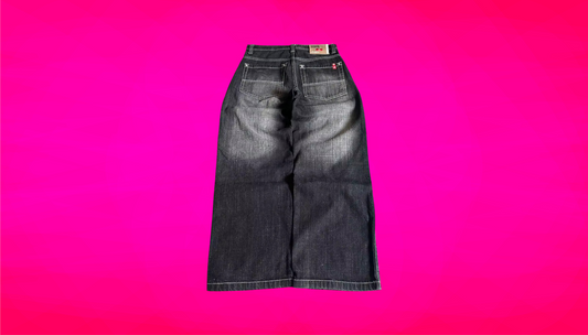 BLACK BAGGY JEANS - Unisex