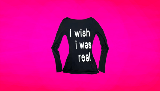 I WISH I WAS REAL CROP TOP