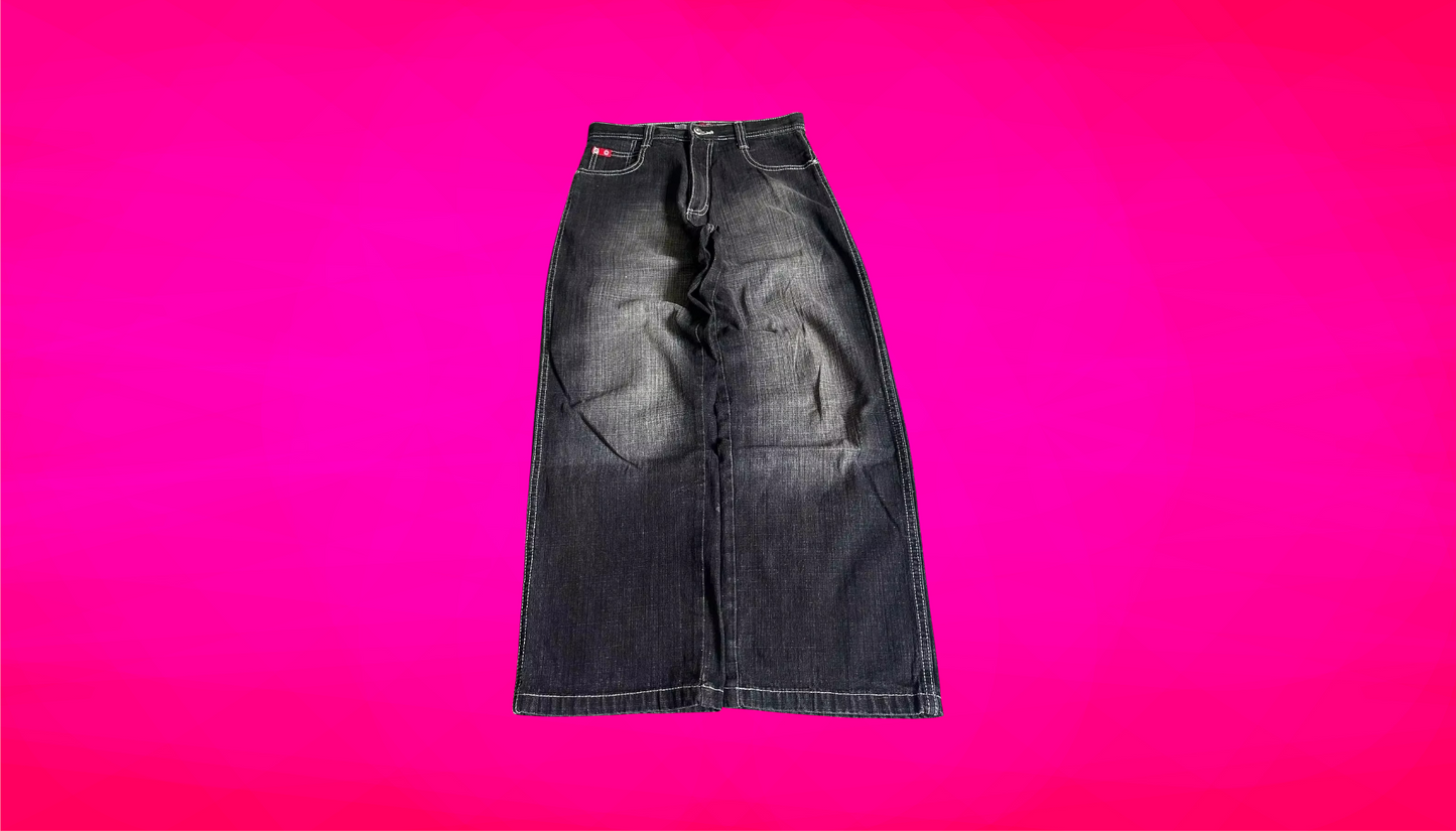 BLACK BAGGY JEANS - Unisex