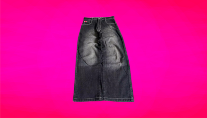 BLACK BAGGY JEANS - Unisex