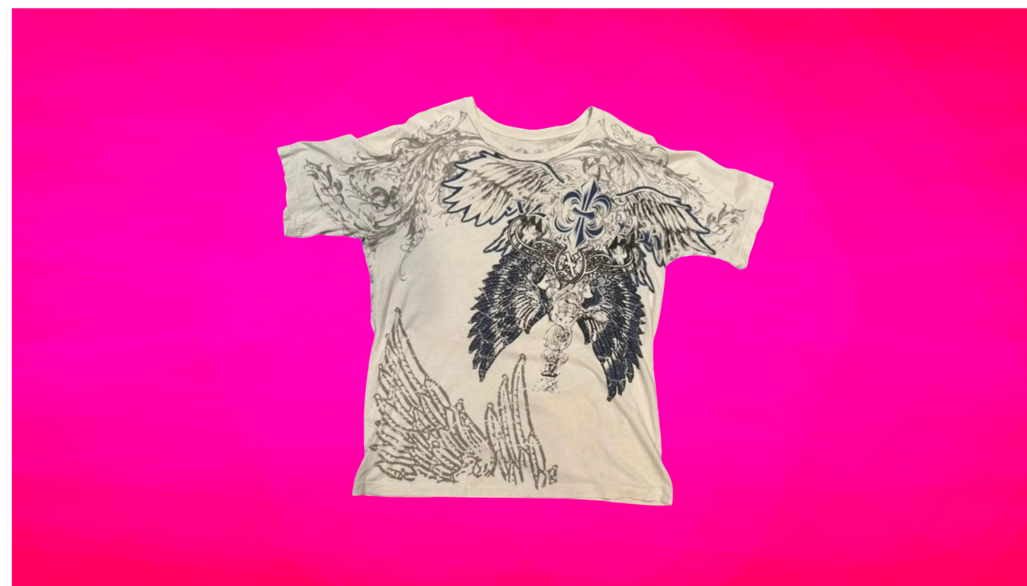 Y2K WINGS CROSS T-SHIRT - Unisex