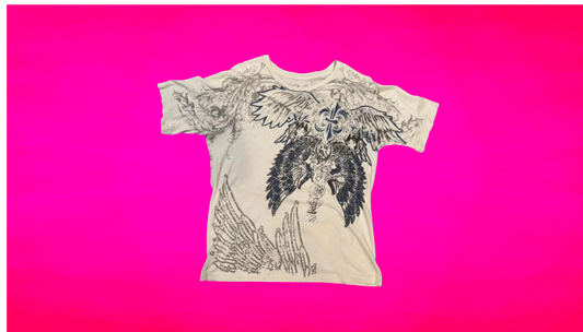 Y2K WINGS CROSS T-SHIRT - Unisex