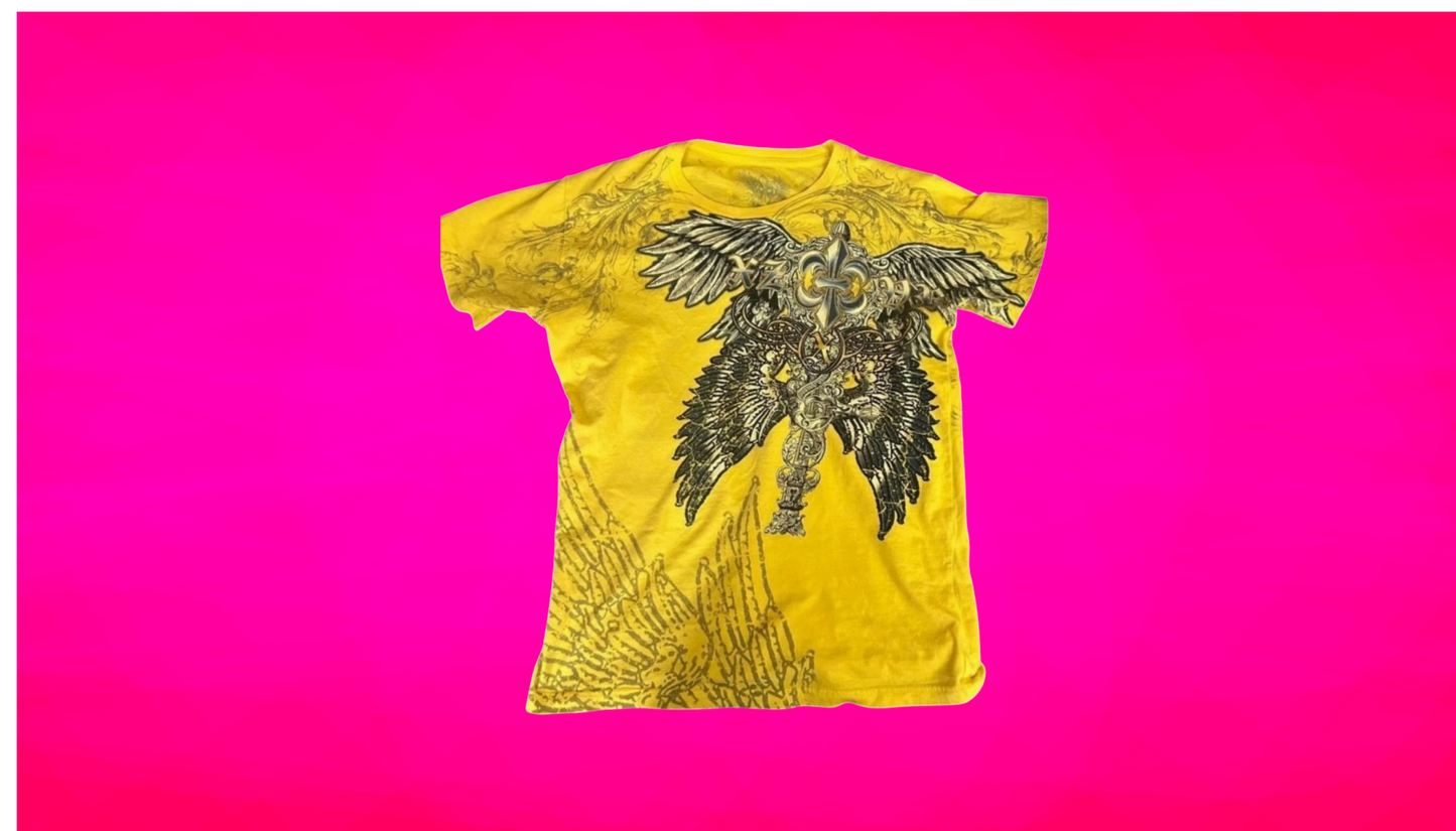 Y2K WINGS CROSS T-SHIRT - Unisex